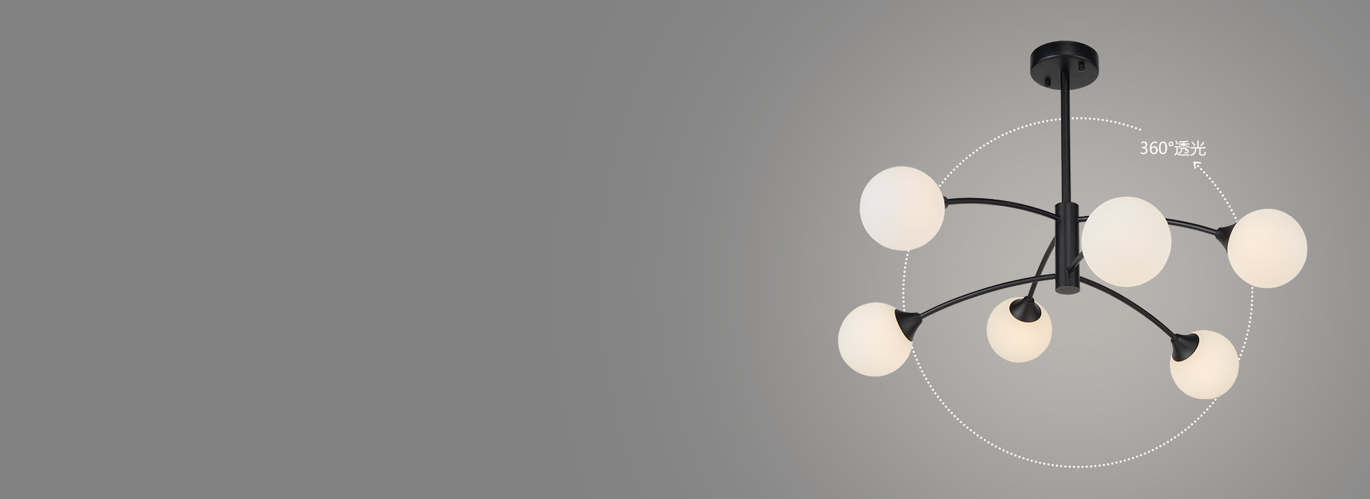 360°光芒環繞，照亮家的美好
 360...