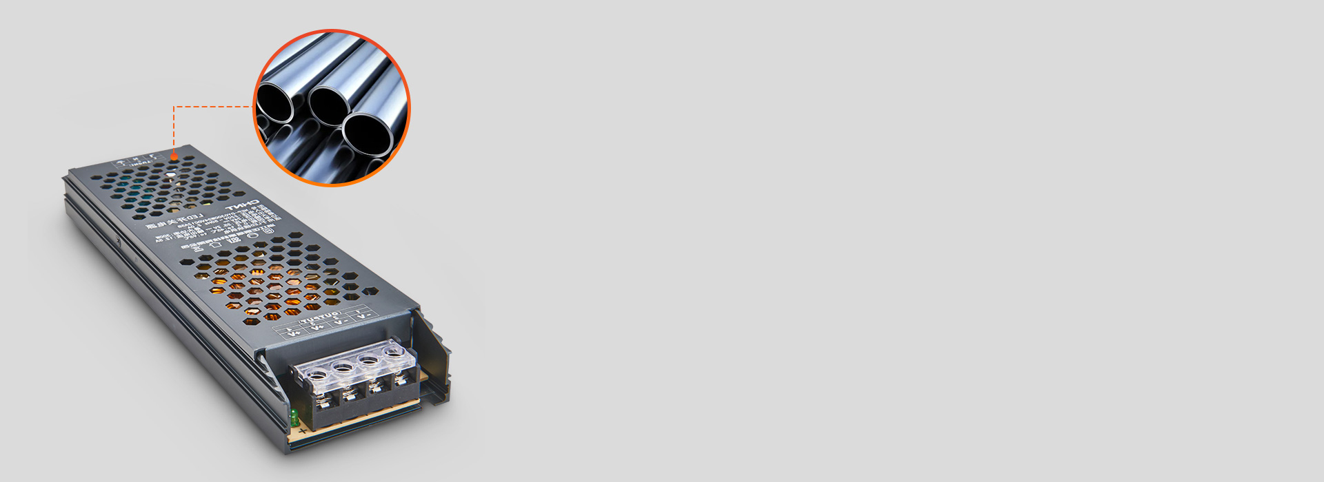 加厚鋁材外殼
 正泰照明24V開關電源外...