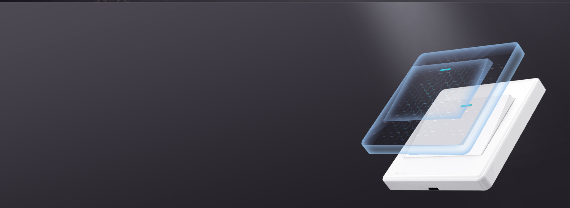 一體化面板，安裝便捷
 正泰開關NEW7...