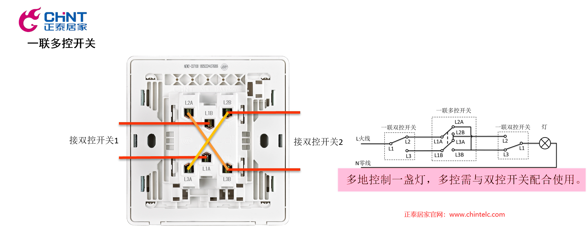 一聯多控開關怎么接線?一聯多控開關接線圖示11 一聯多控開關怎么接線?一聯多控開關接線圖示11
