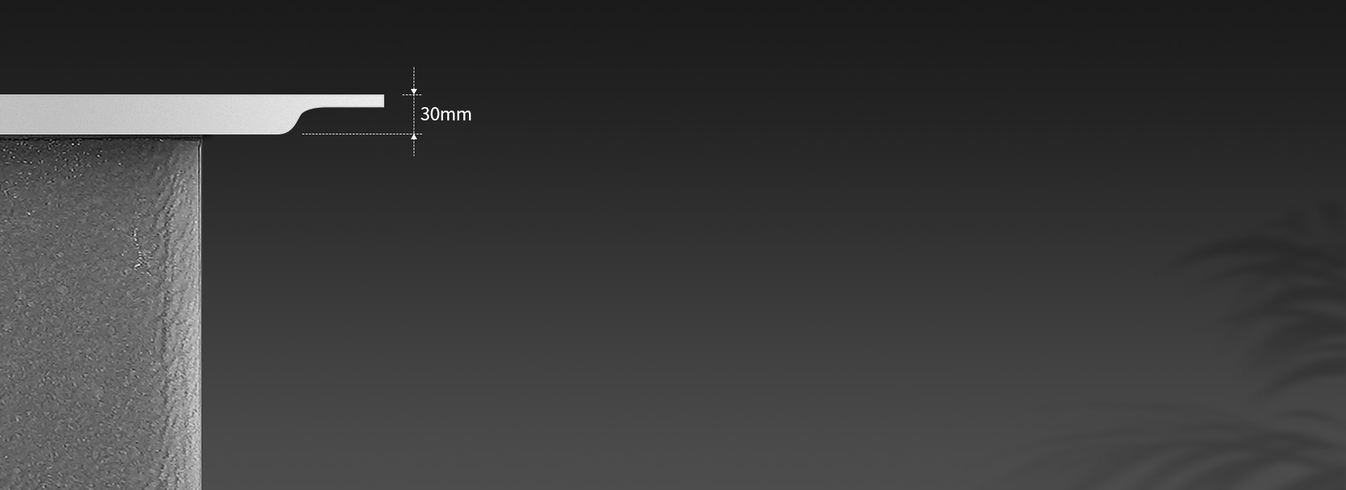約30mm纖薄燈體，
 簡(jiǎn)約美觀省空間。...