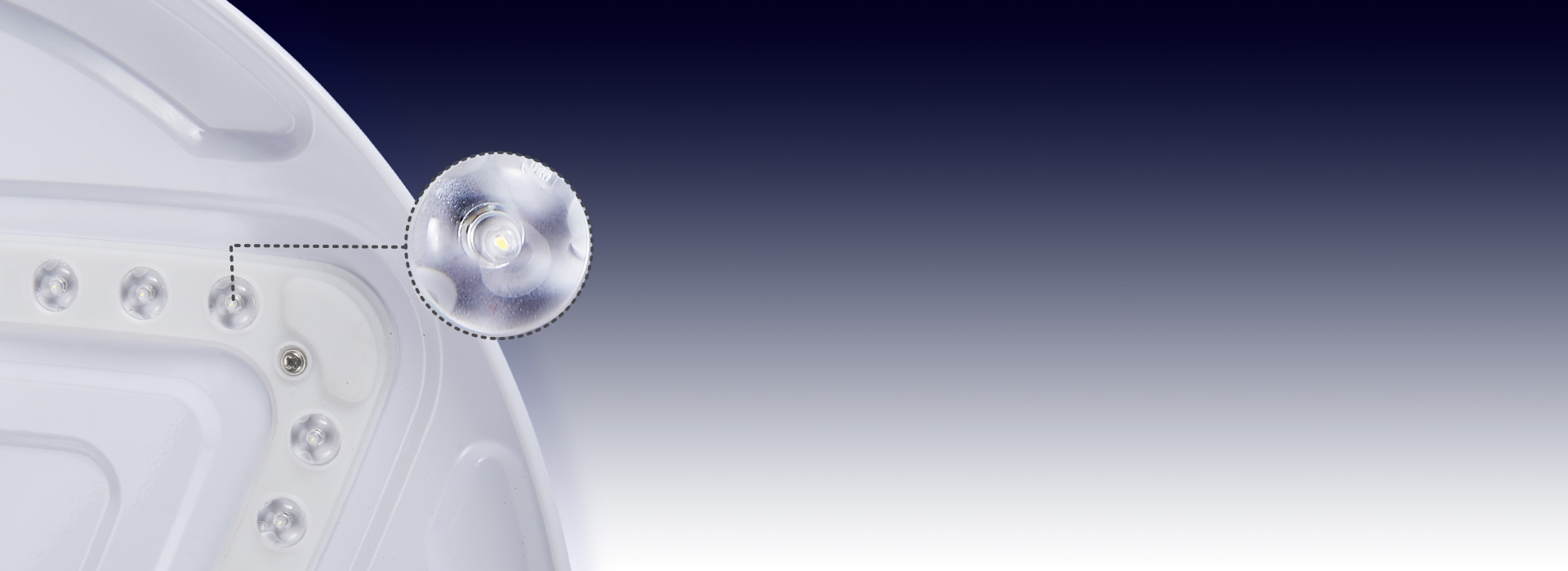 光學PC透鏡，120°大發光角度
 大角...