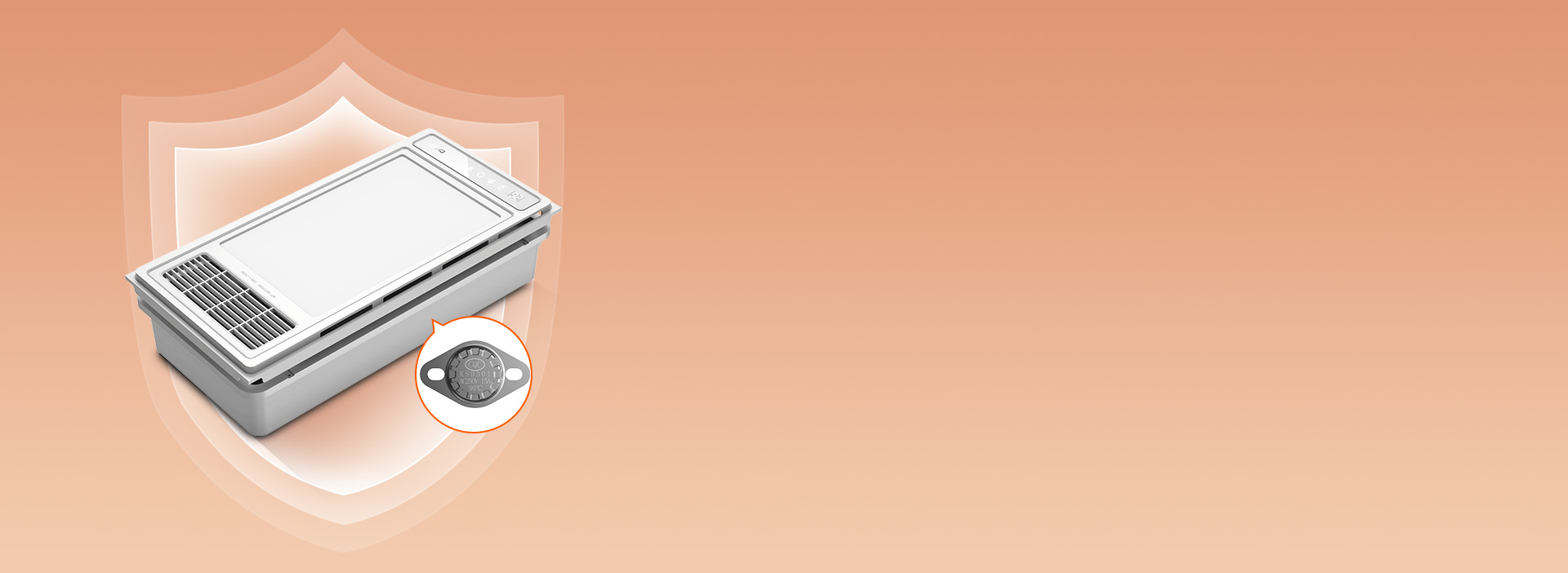 過熱保護，為安全加一道屏障
 內(nèi)置105...