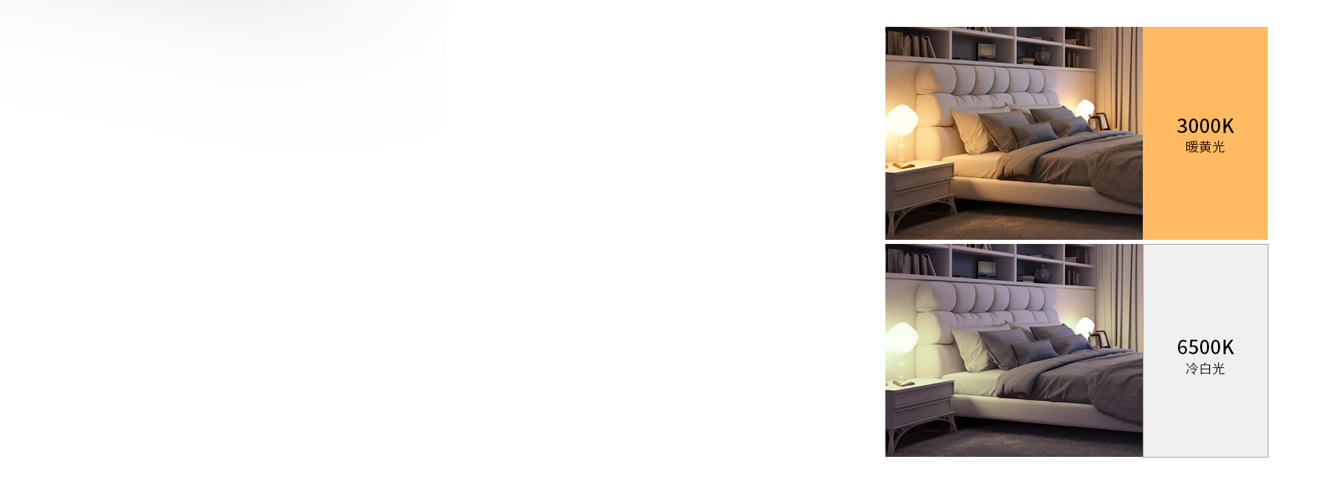 3000K/6500K兩種光色產品可選
...