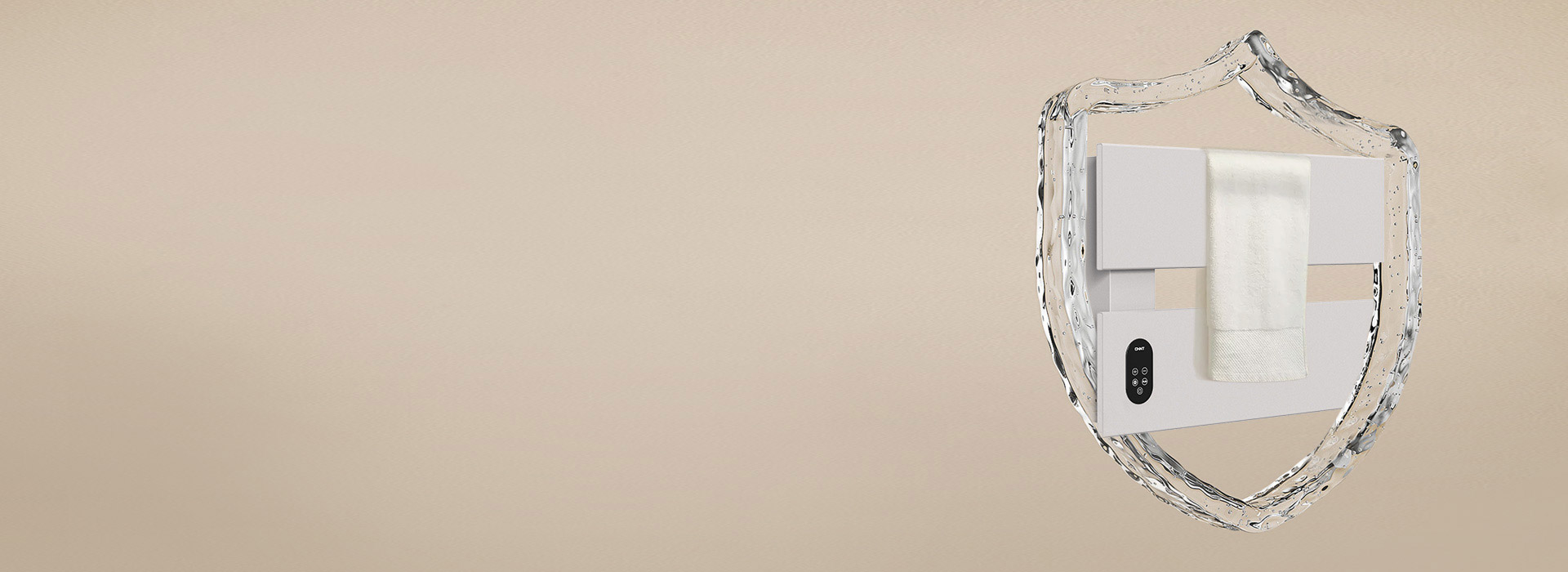 IPX4級可靠防水，濕毛巾隨用隨放
 強...