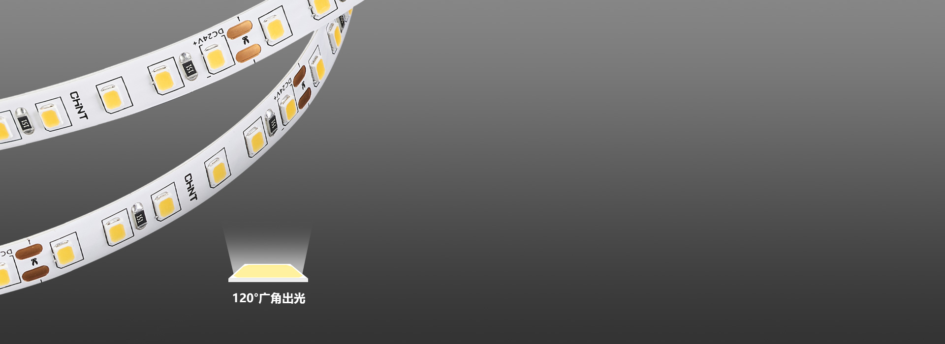 廣角出光，光線柔和
 120珠/米均勻排...